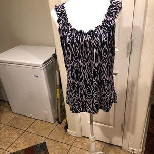 Black and white womens blouse